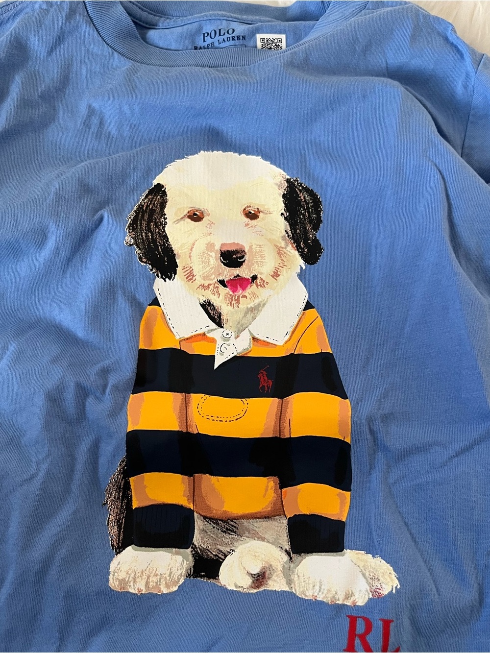 Ralph Lauren Dog-Print Cotton Jersey Tee